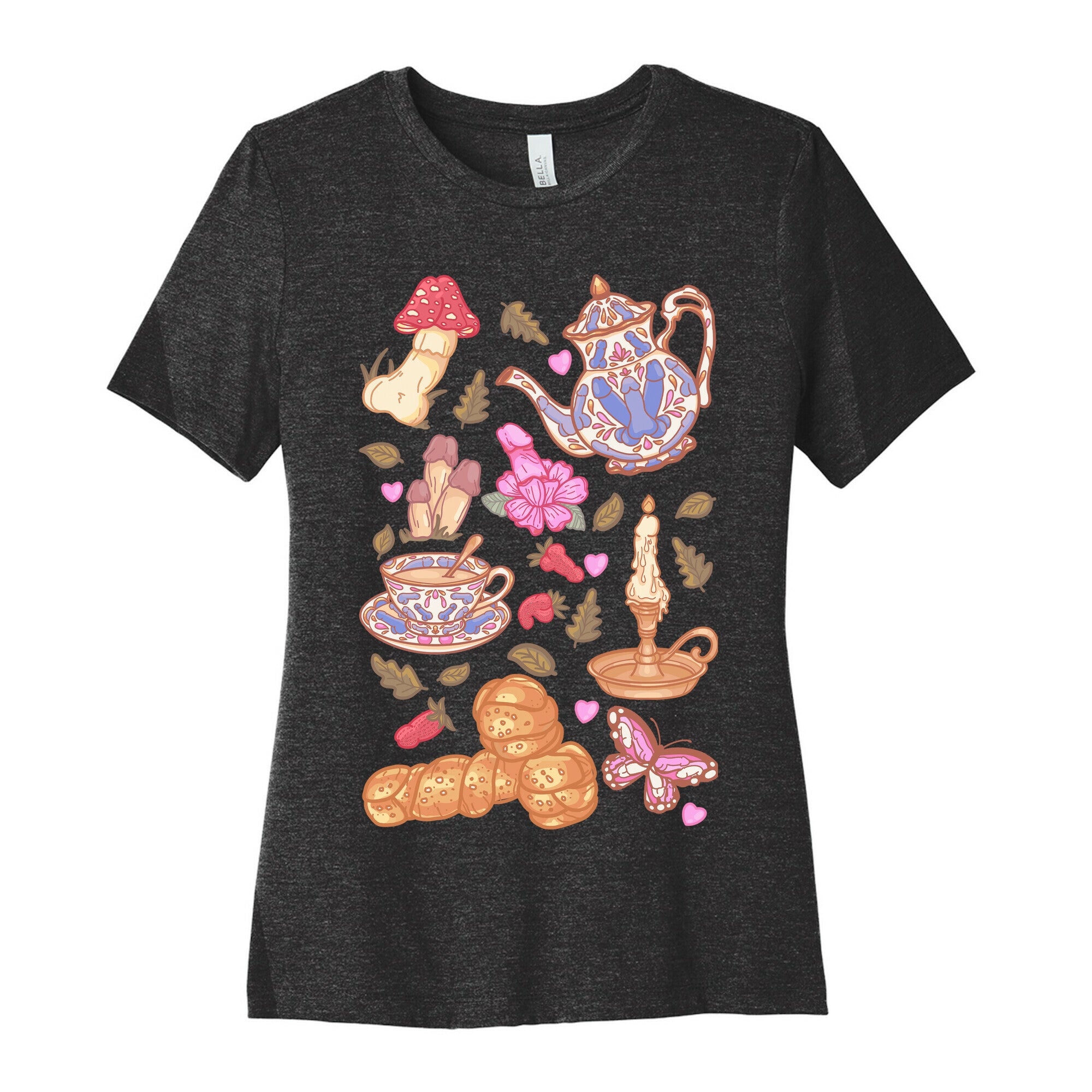 Cottagecore Peens Pattern Women's Cotton Tee